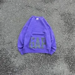 00s OLD GAP スウェット パープル メンズ Y2K ロゴデザイン