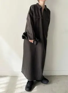 【美品】select MOCA by son フロントジップワンピース