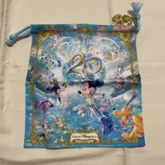 3/24(火)迄の出品 Disney 巾着 20周年