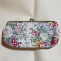 リバティ がま口ポーチ