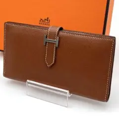 HERMES エルメス ベアン クラシック シェーブル シルバー ブラウンのサムネイル