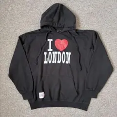 ILoveLondon hoodie BLACK L