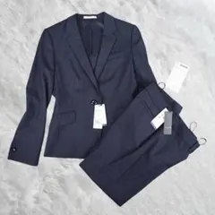 新品タグ付き✨レミュー　スーツ　M ダークネイビー　ストレッチ　ウォッシャブル