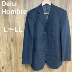 Delu Hombre メンズ テーラードジャケット ストライプ L〜LLのサムネイル