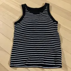 ボーダー柄 カップ付きタンクトップのサムネイル