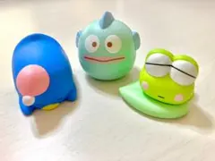 サンリオ　置物　けろけろけろっぴ　ハンギョドン　タキシードサム
