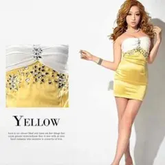 DAZZY パール＆ビジュー付きサテンドレス