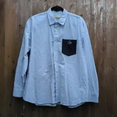 LOGOS DAYS　コットン素材　ストライプ長袖シャツ　LLサイズ