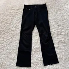 トップバリュー　ストレッチブーツカットパンツ　W64H89　ブラック◆A1728のサムネイル