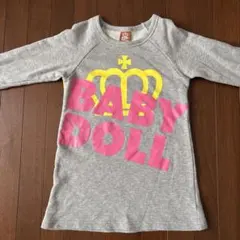 BABY DOLL トレーナー グレー 120