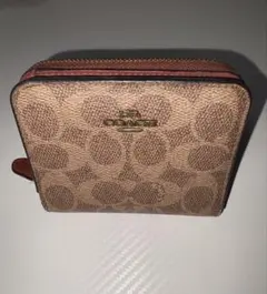 COACH 二つ折り財布 シグネチャー ブラウンのサムネイル