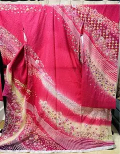 最安値中❗️早い者勝ち❗️高級振袖　正絹　絞り　新品　原価割れ　未仕立て