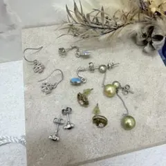 01.050【ピアス】アクセサリー　ピアス変更可　パール