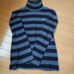 Burberry Black Label ボーダー タートルネック カットソーのサムネイル