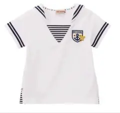 【新品未使用/タグ付き】MIKI HOUSE セーラー半袖Tシャツ　80㎝