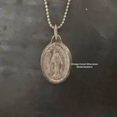 1800年代 19世紀ヴィンテージ 聖テレジア ネックレス シルバー銀製