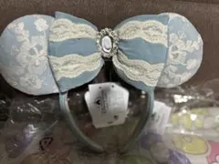 即日発送　上海ディズニー　正規品シンデレラ　ゴージャスレースカチューシャ