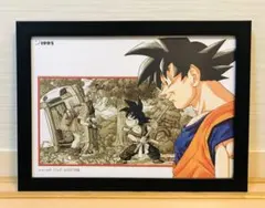 DL131 ドラゴンボール イラスト【額付】ブルマと孫悟空の出会い