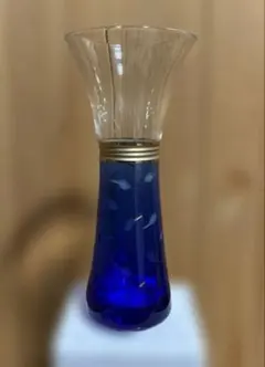 資生堂ノベルティ　花瓶　クリスタル　一輪挿し　ヒルトンマコニコ