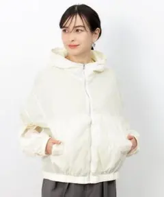 OPAQUE.CLIP ナイロンフーディブルゾン UVカット 軽量、コンパクトのサムネイル