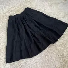 MARGARET HOWELL (2) プリーツ ひざ丈 フレアスカート