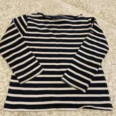 SAINT JAMES 長袖カットソー ネイビーとホワイトストライプ