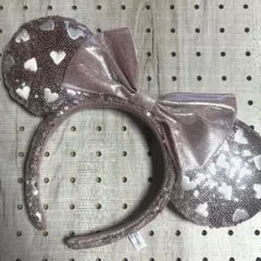 Disneyカチューシャ　ピンク　スパンコール　ミニーちゃん