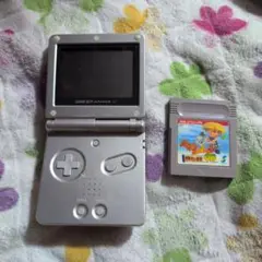 ゲームボーイアドバンスSP シルバー ソフト付き