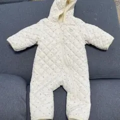 アイボリー キルティング ベビーアウター 60-70cm