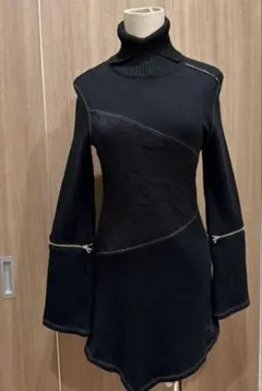 OZZON OZZCROCE オッズオン オッズクローチェ 黒 蝙蝠型ポンチョ OZZON OZZCROCE オッズオン オッズクローチェ 黒 蝙蝠型ポンチョ