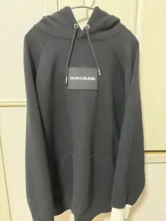 Calvin KLEIN Jeans ボックスロゴ パーカー ブラック