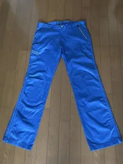 値下げしました！adidas ゴルフパンツ 美品ブルーW約85cm