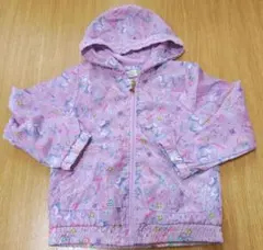 【未使用: 冬〜春先に！】ユニコーン柄ジャケットパーカー 110〜120