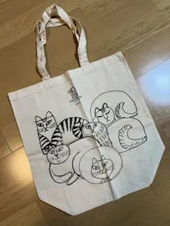 猫イラスト コットンエコバッグ　リサラーソン　スタディオクリップのサムネイル