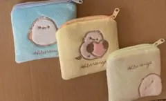 シマエナガ刺繍ポーチ