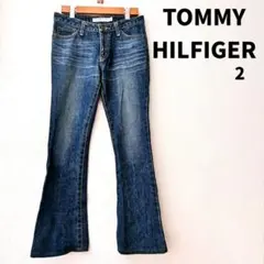 TOMMY HILFIGER フレアパンツ サイズ2 ブルー デニムパンツのサムネイル