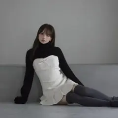 andmary Twiggy tweed mini dress white