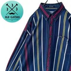 【CHAPS RALPHLAUREN】90s BDシャツ マルチストライプ