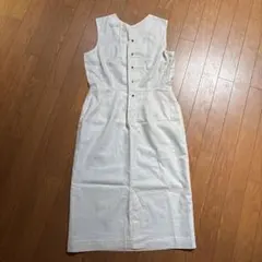 新品未使用 FLAT ノースリーブワンピース ホワイト