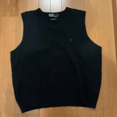 Polo by Ralph Lauren ブラック Vネック ベスト L