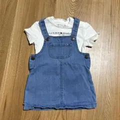 Tommy Hilfiger サロペットスカートとTシャツセット