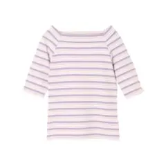 【美品】earth music&ecology マルチボーダープルオーバー