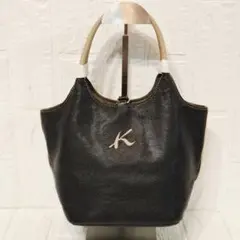【極美品】キタムラK2 山羊革 ハンドバッグ N2-149 定価18700円