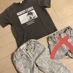 130 ANAP Tシャツ & H&M ボトムス　計2点セット