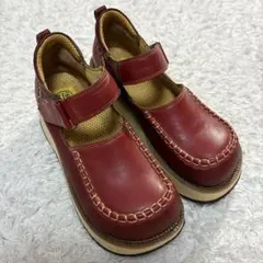 YOSUKE ヨースケ 厚底 レザー ストラップシューズ 赤 24.5〜25cmのサムネイル