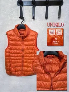 UNIQLO オレンジ ダウンベスト Mサイズ