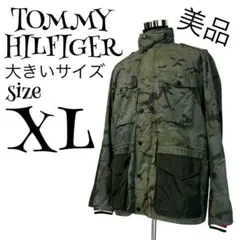【美品】【XL】TOMMY HILFIGER フィールドコート 迷彩柄 メンズ