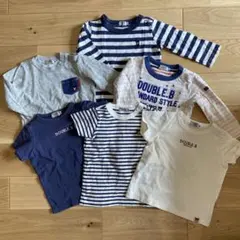 DOUBLE.B 半袖Tシャツ 80サイズ 6枚セット