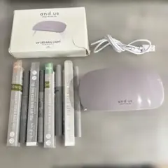 3coins and us UV LED ネイルライト+ネイルジェル４本のサムネイル