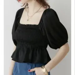 新品未使用タグ付き jouetie シャーリング2WAYブラウス